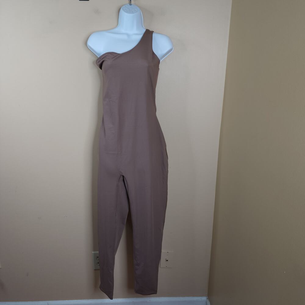 Skims All-In-One One Shoulder Bodysuit Catsuit in Umber Size 3X